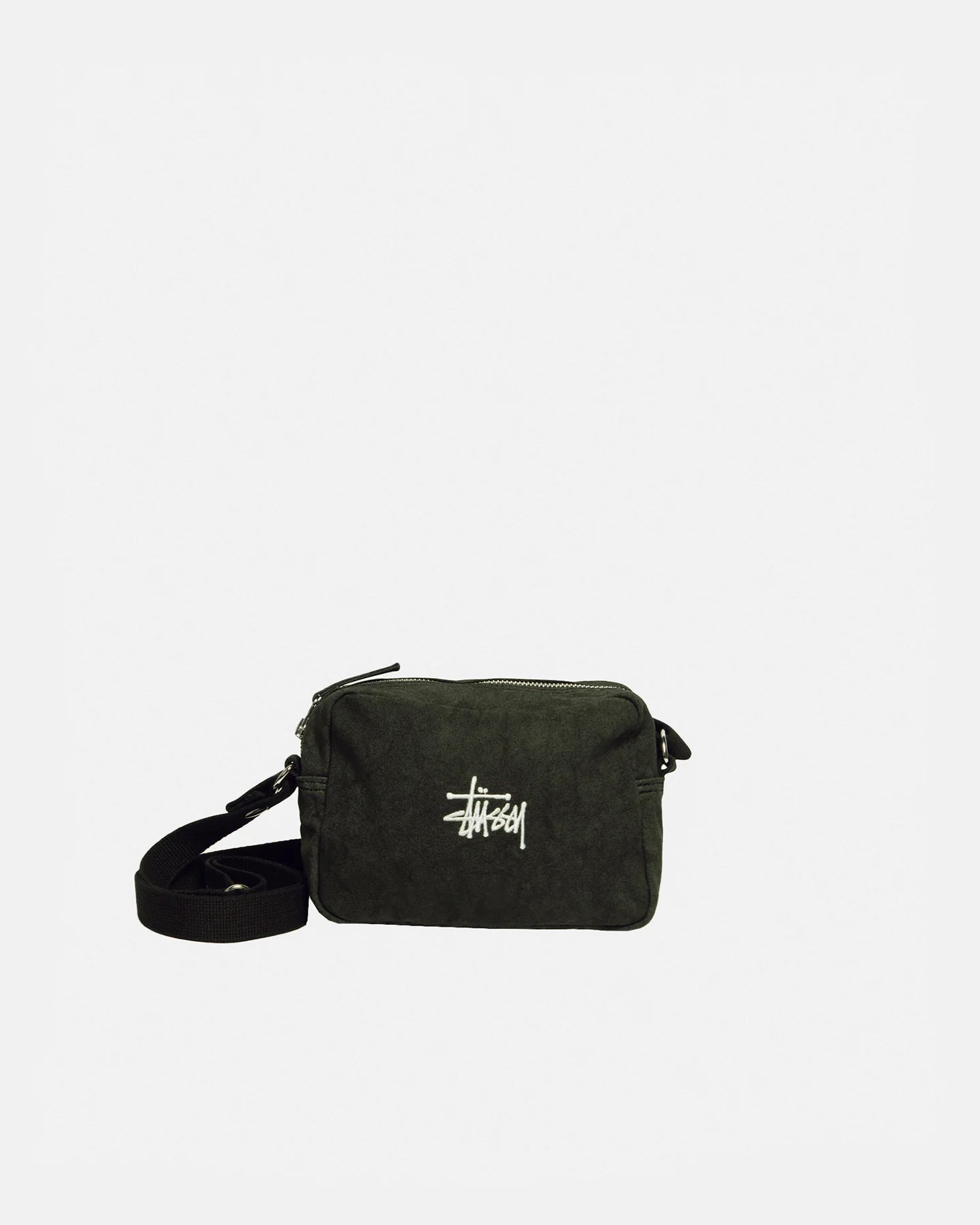 Stüssy CANVAS SIDE POUCH WASHED BLACK