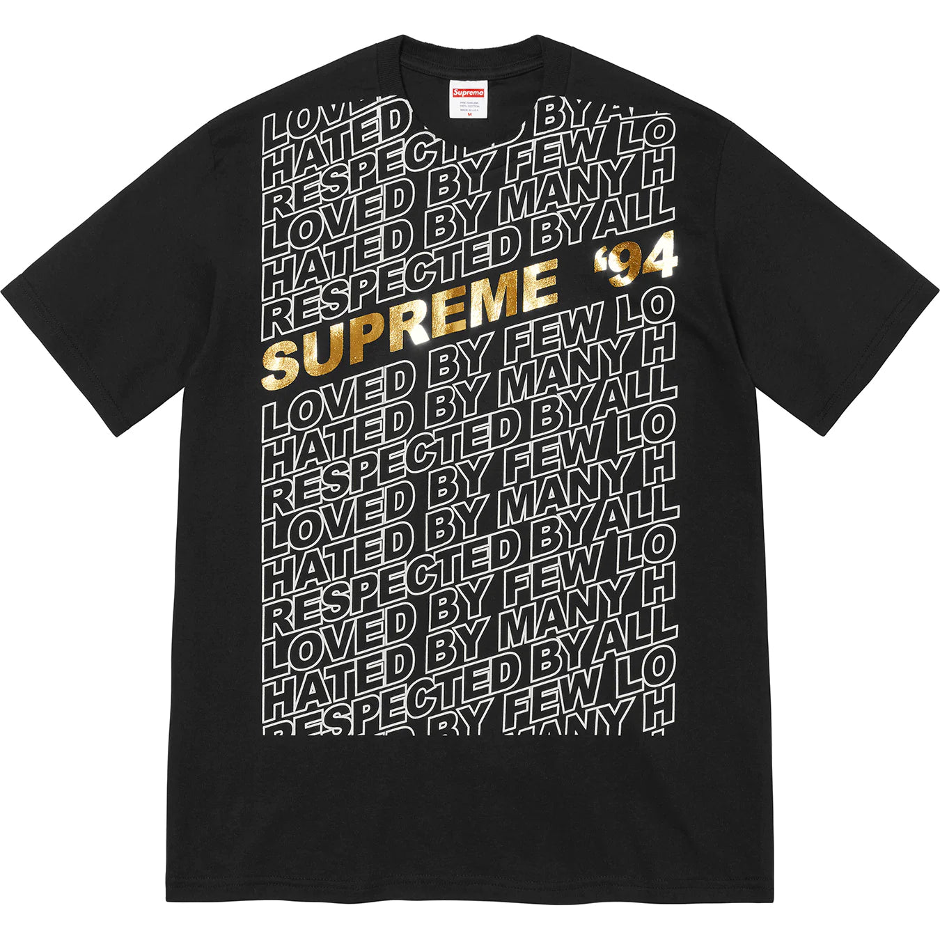 Supreme Respected Tee Black