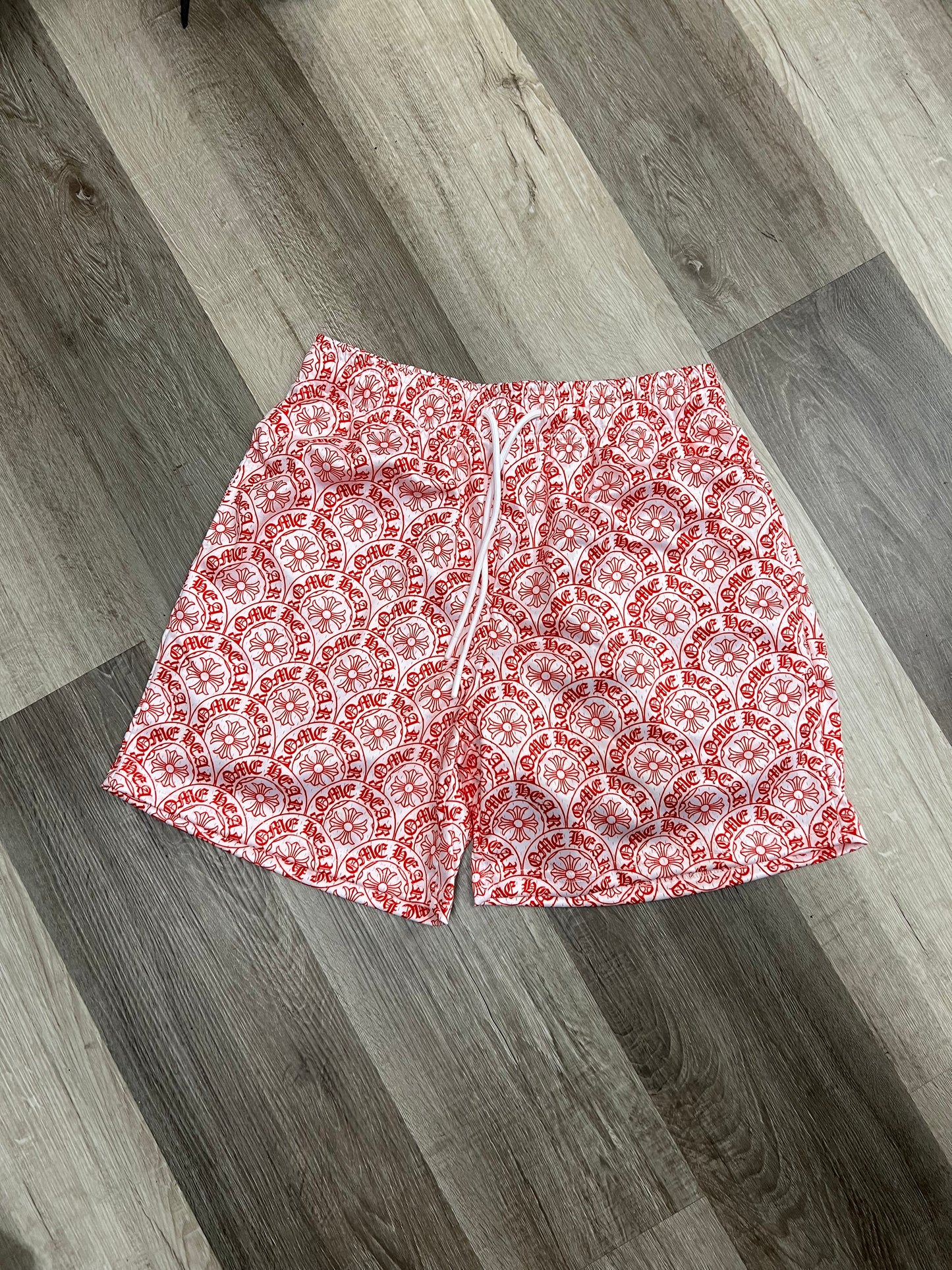 Chrome Hearts Red Shorts