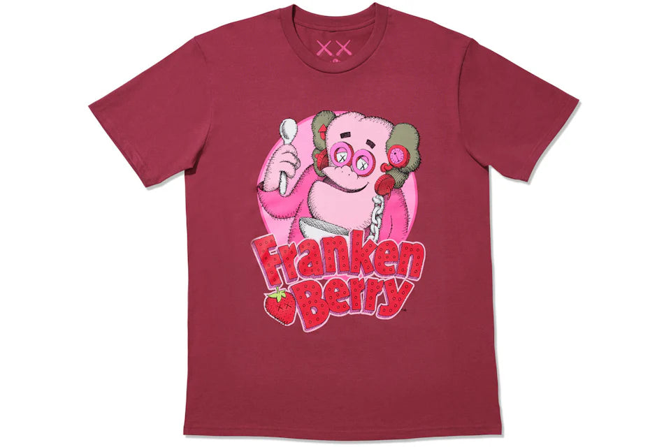 KAWS x Monsters Franken Berry T-shirt Red