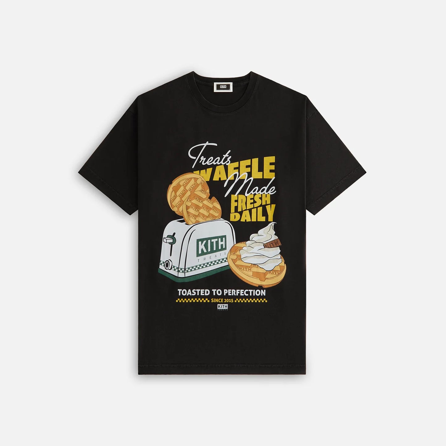 Kith Treats Waffle Toaster Vintage Tee Black