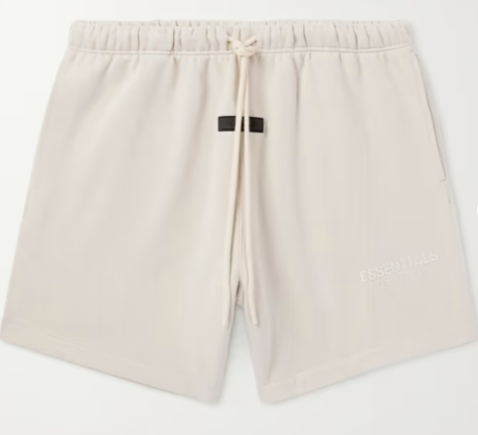 FEAR OF GOD ESSENTIALS Straight-Leg Logo-Appliquéd Cotton-Blend Jersey Drawstring Shorts