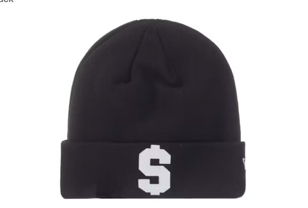 Supreme New Era $ Beanie Black