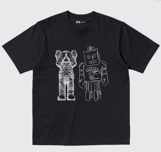 KAWS + Warhol UT Graphic T-Shirt (Black)