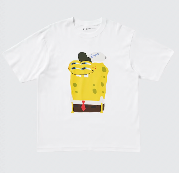 SpongeBob SquarePants Cactus Plant Flea Market UT Graphic T-Shirt (SpongeBob & Patrick)