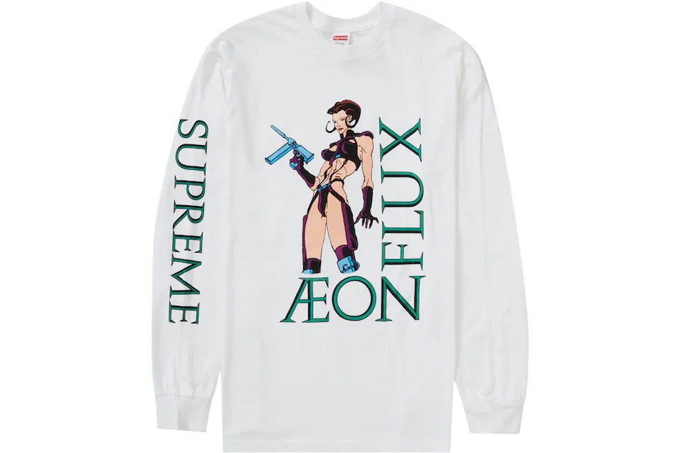 Supreme Aeon Flux L/S Tee White