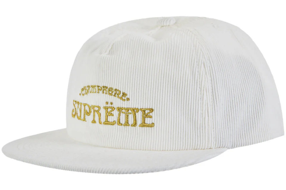 Supreme Champagne Corduroy 5-Panel White