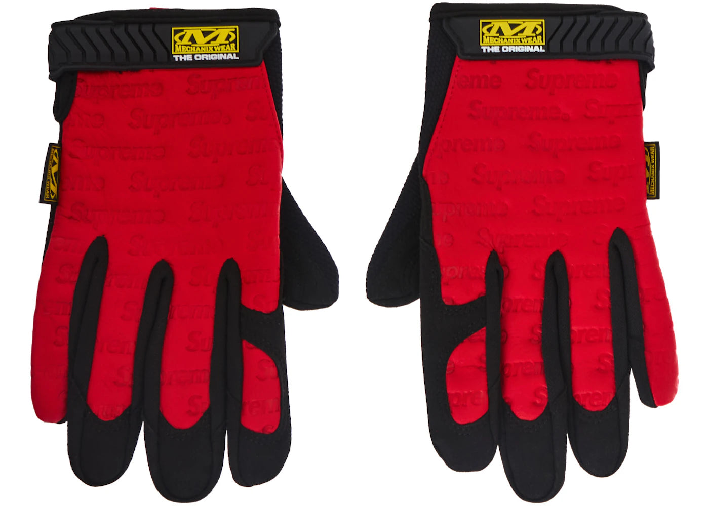 Supreme Mechanix Leather Work Gloves Red