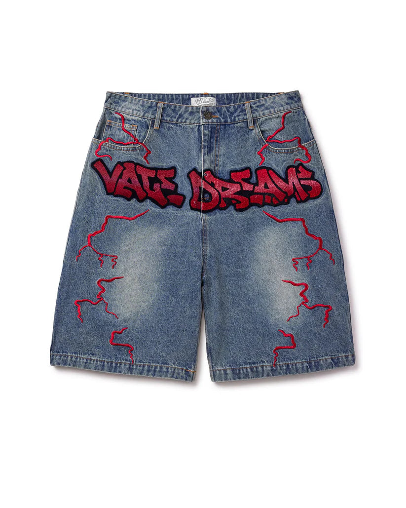 VALE FOREVER BLUE GRAFFITI JORTS